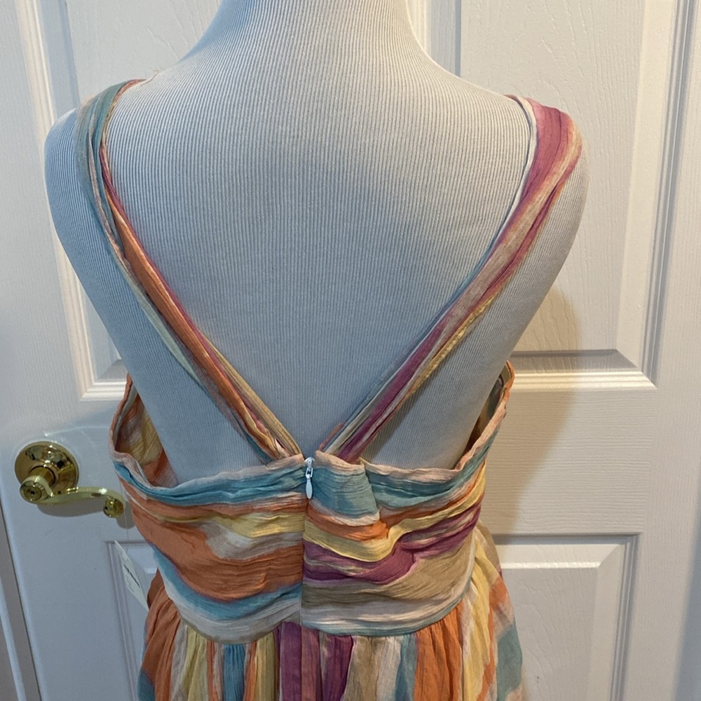 Free People Pastel Multicolor Striped Maxi Dress - Picture 5 of 6